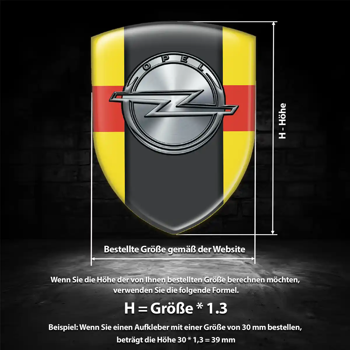 Opel Wappen Emblem Interieurdesign