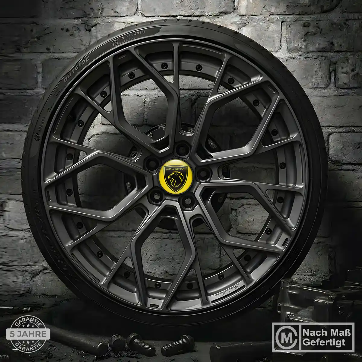 Peugeot Aufkleber Felgenemblem Silikon Interieurdesign