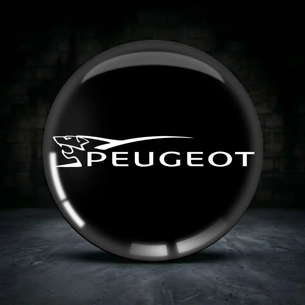 Peugeot Aufkleber Nabendeckel Hochwertiges Harz