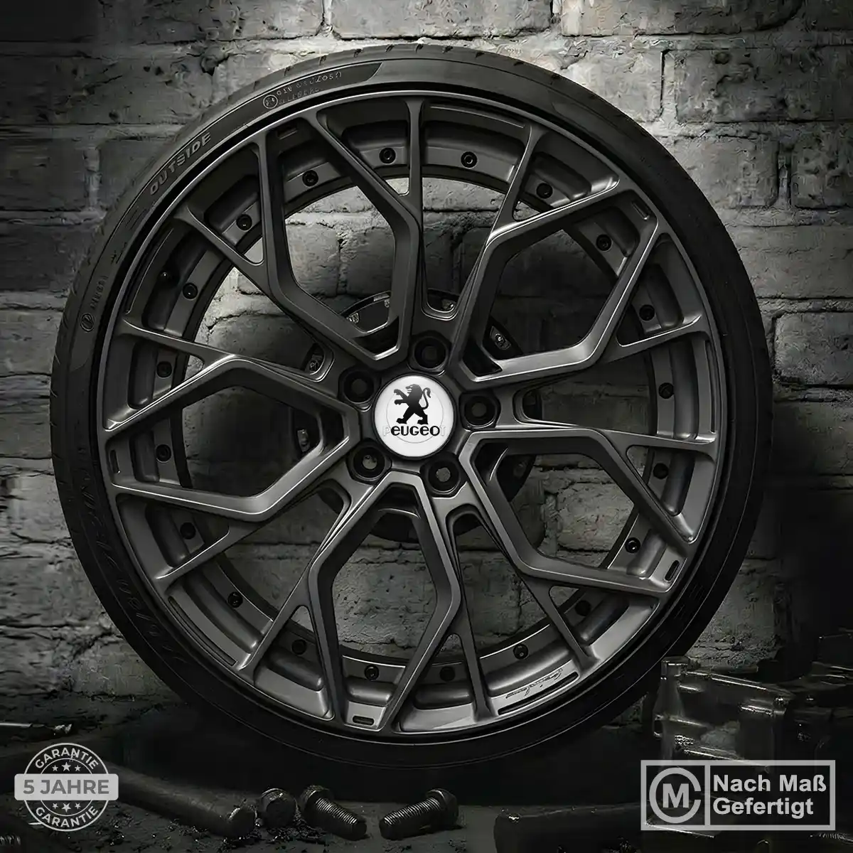 Peugeot Aufkleber Radkappen Premium-Edition