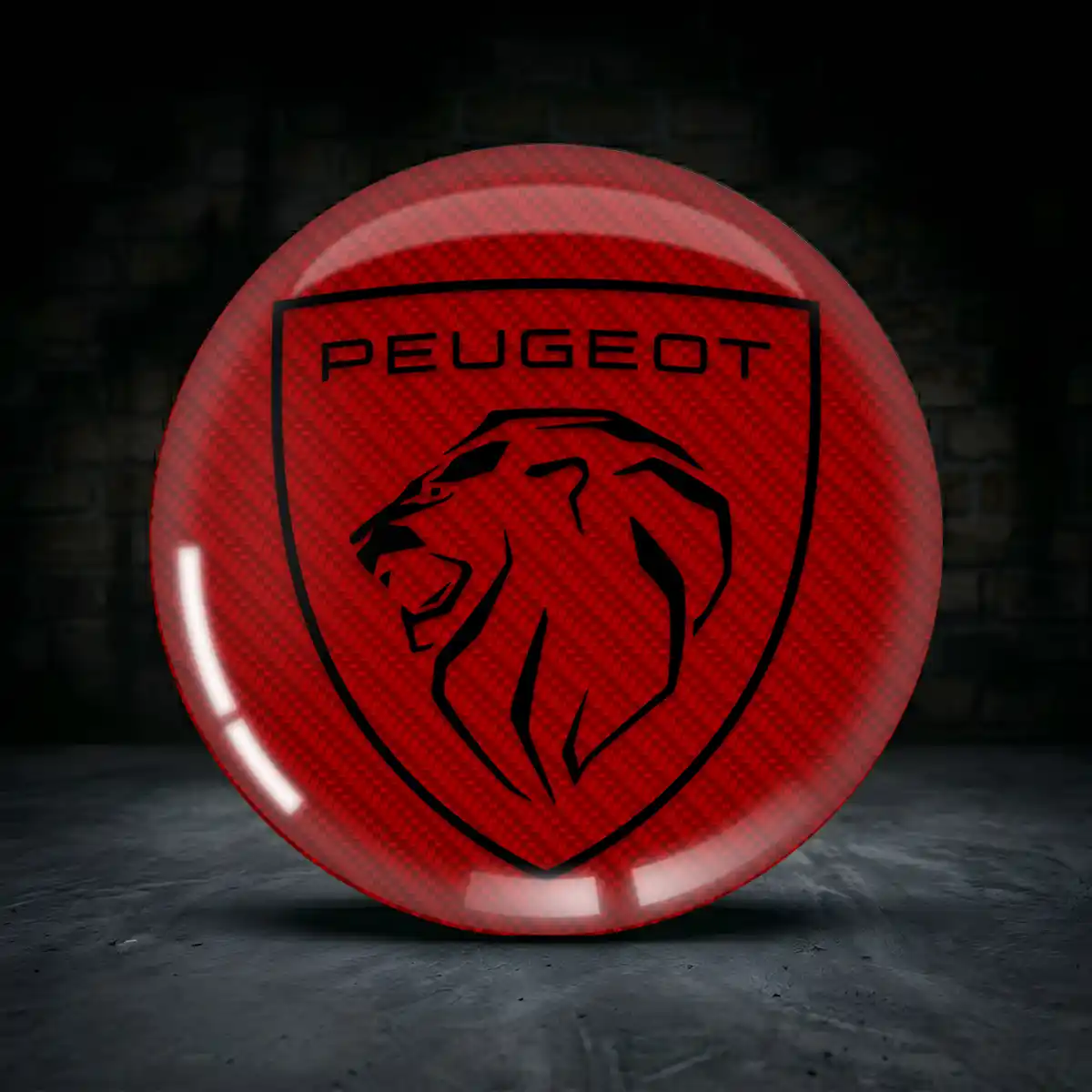 Peugeot Aufkleber Radmitte Interieurdesign