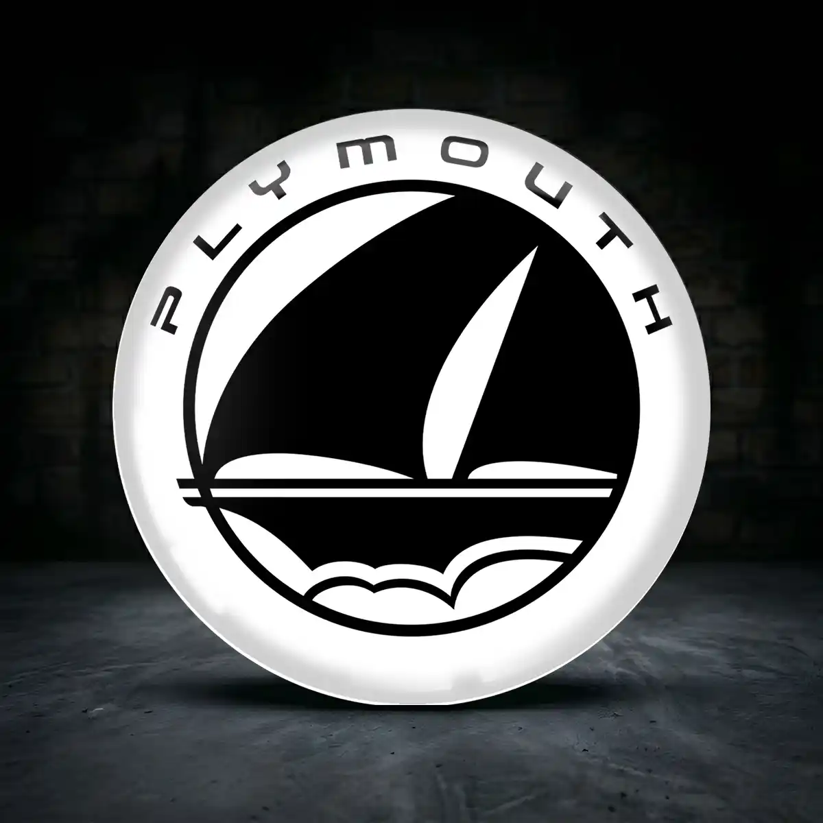 Plymouth Aufkleber Nabendeckel Hohe Qualität