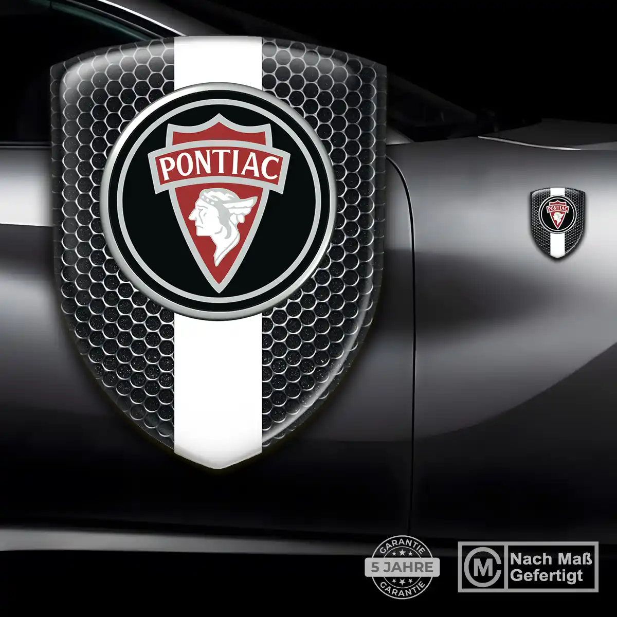 Pontiac 3D Gel Aufkleber Auto Stilvolles Design