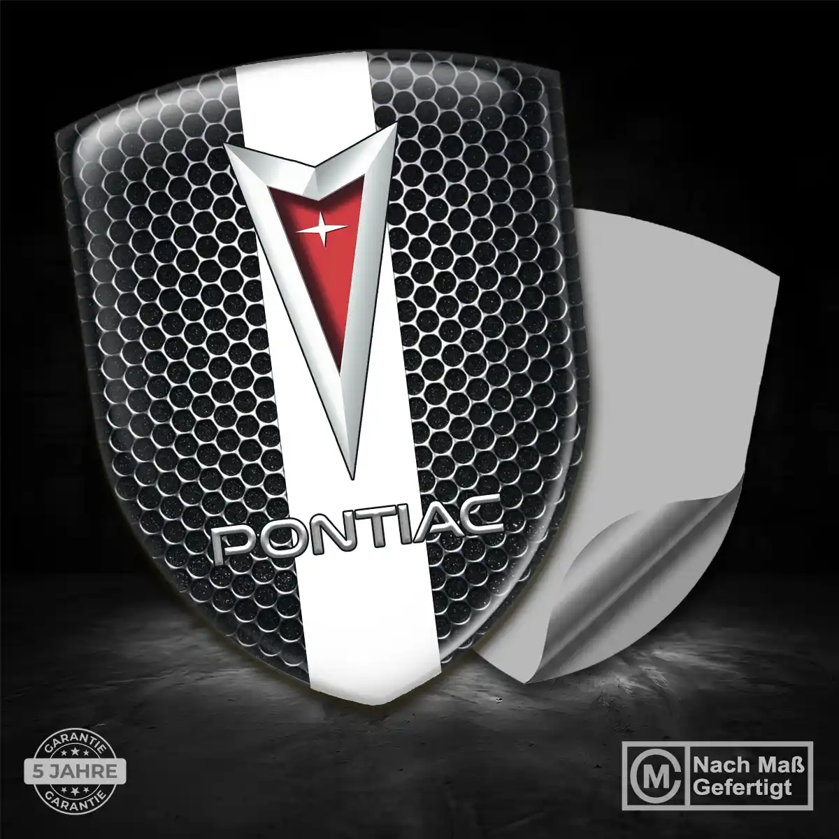 Pontiac 3D Gel Aufkleber Emblem Stilvolles Design
