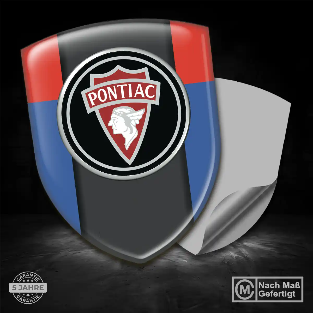 Pontiac 3D Gel Aufkleber Embleme Auto Stilvolles Design