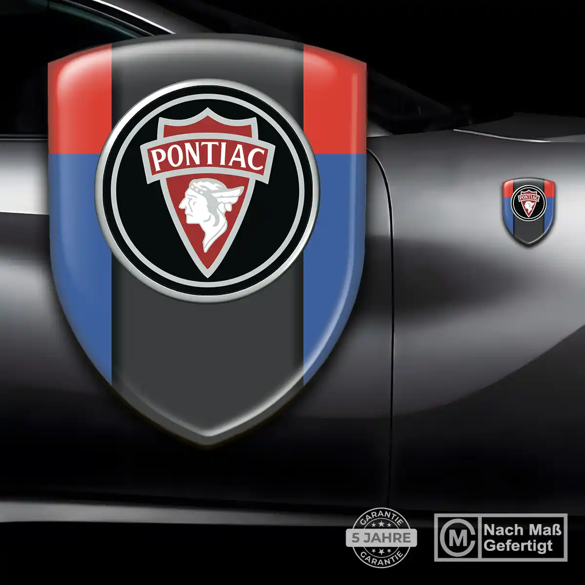 Pontiac 3D Gel Aufkleber Embleme Auto Stilvolles Design