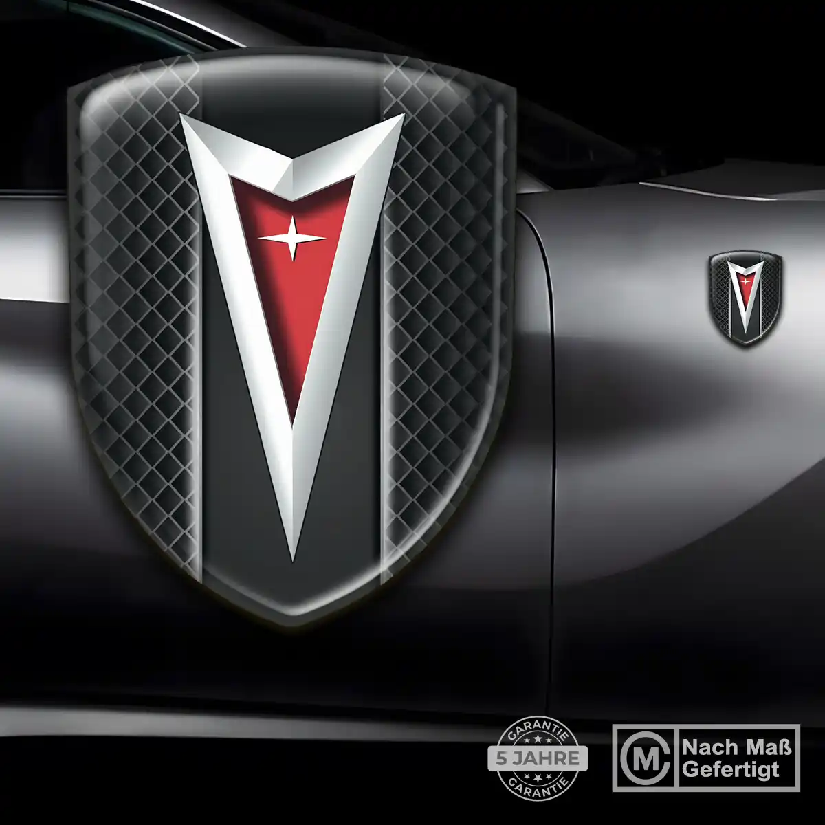 Pontiac 3D Gel Aufkleber Hohe Qualität