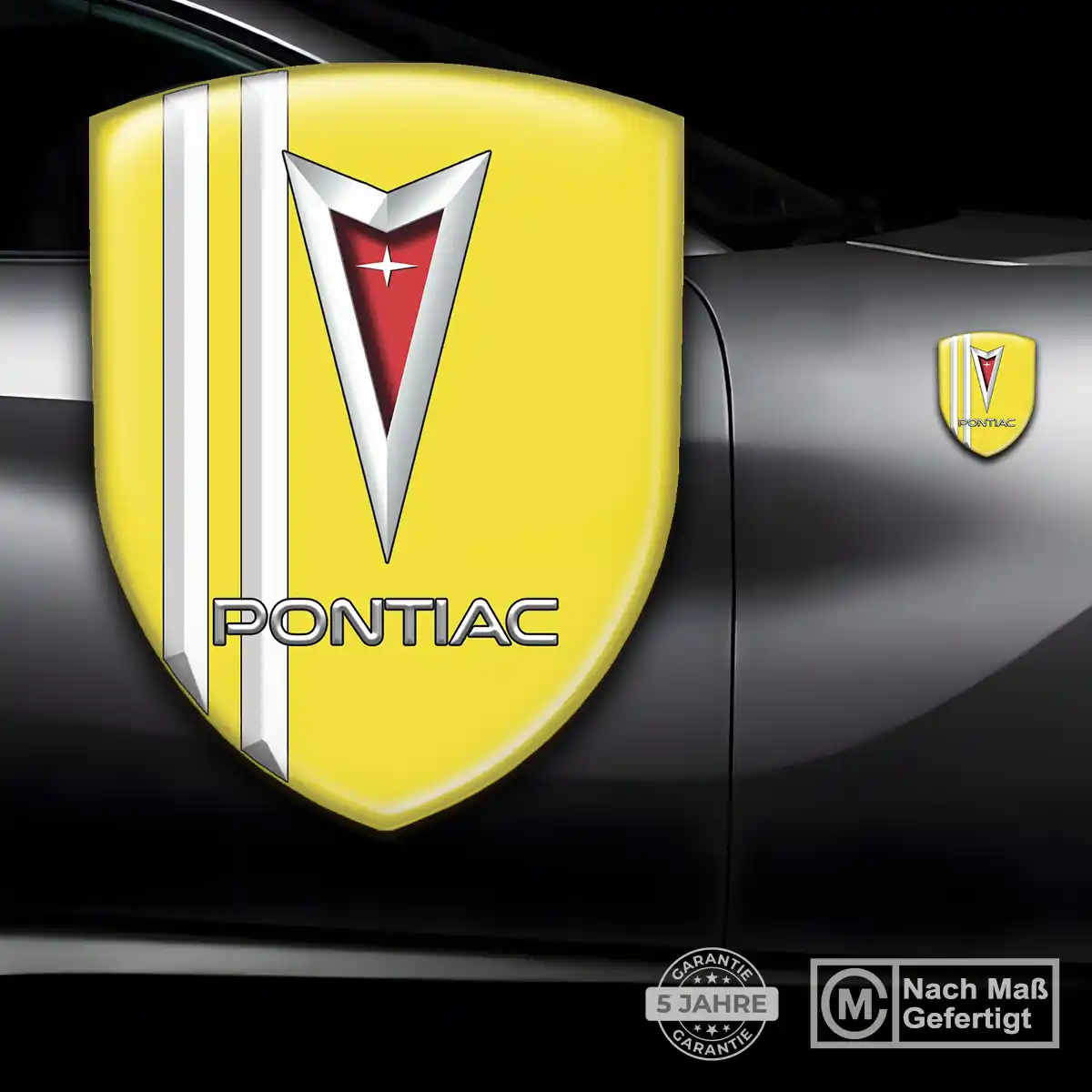 Pontiac 3D Gel Aufkleber Silikon Auto Hohe Qualität
