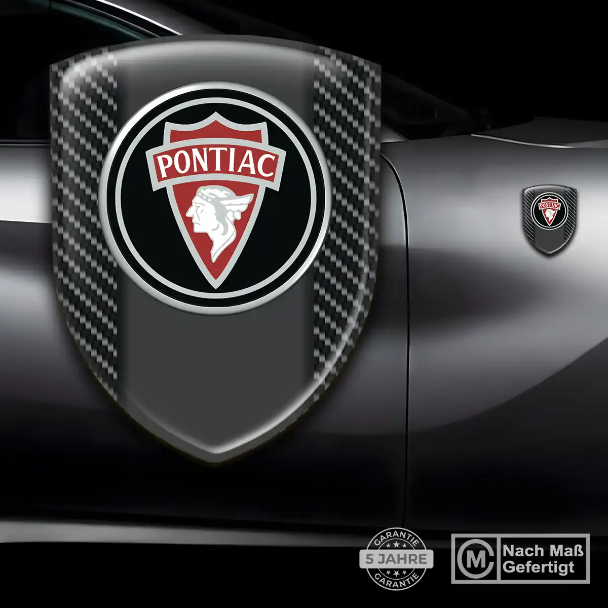 Pontiac 3D Gel Aufkleber Silikon Premium-Edition