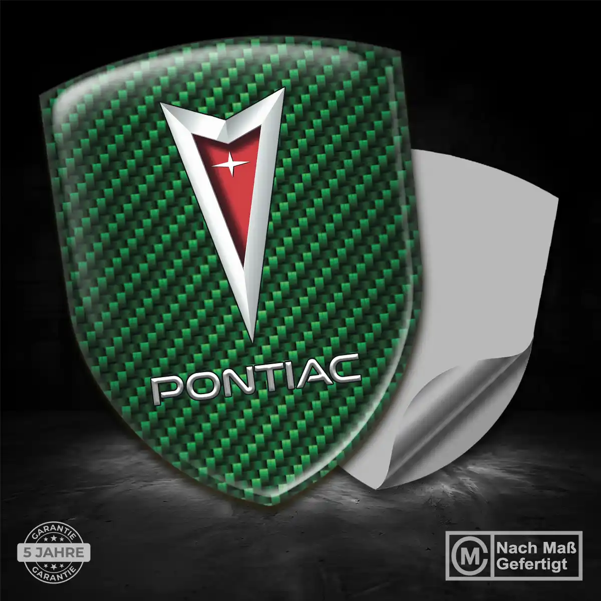 Pontiac 3D Gel Aufkleber Stilvolles Design