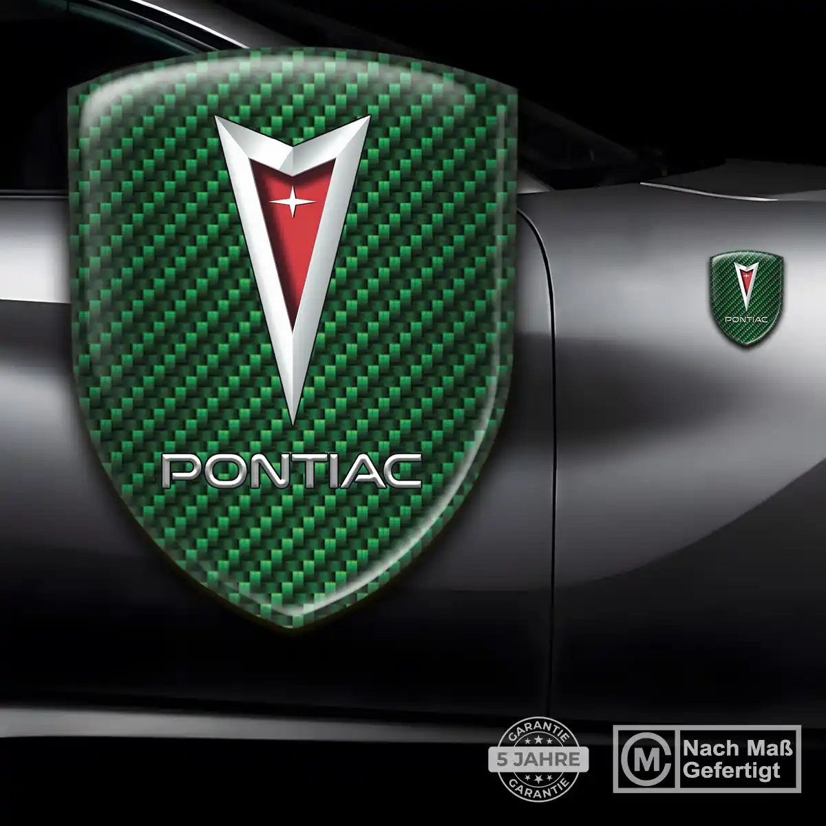 Pontiac 3D Gel Aufkleber Stilvolles Design
