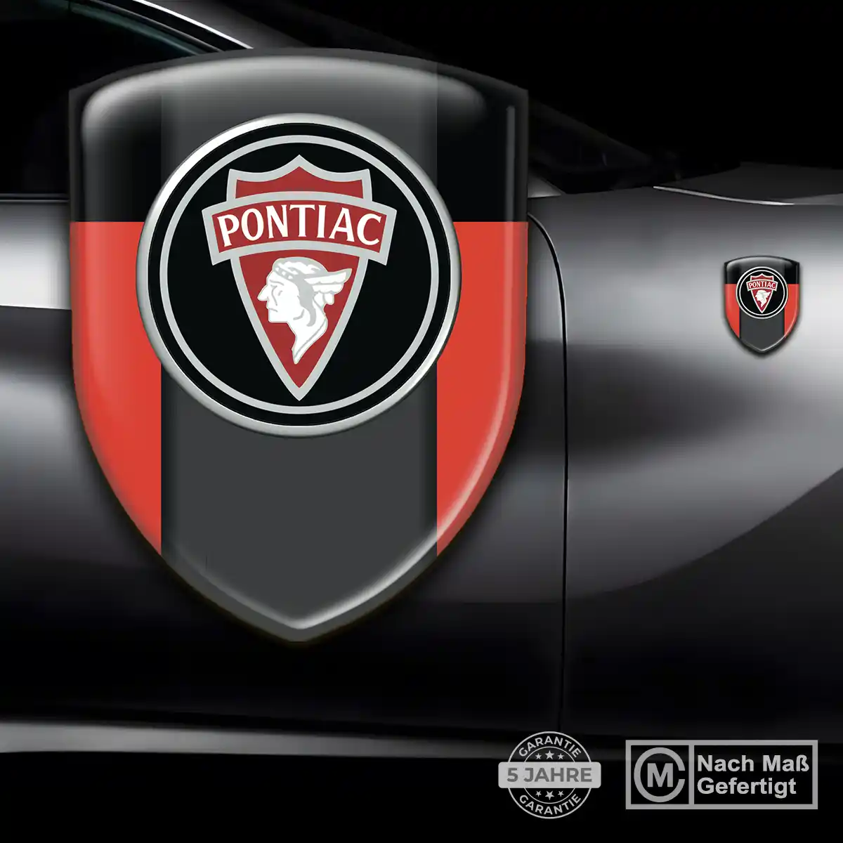 Pontiac 3D Gel Aufkleber Wappen Hohe Qualität