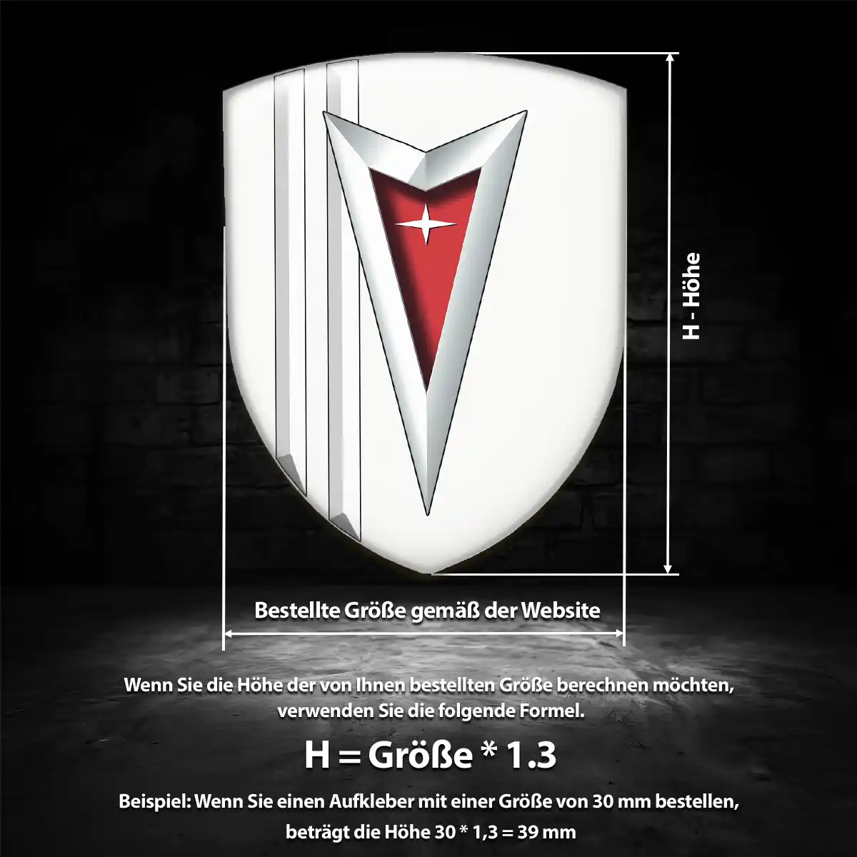 Pontiac Aufkleber 3D Gel Emblem Auto Stilvolles Design