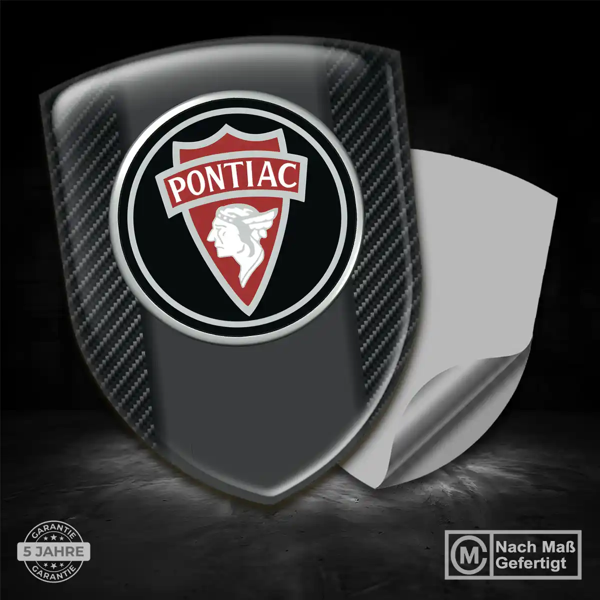 Pontiac Aufkleber 3D Gel Embleme Auto Hohe Qualität