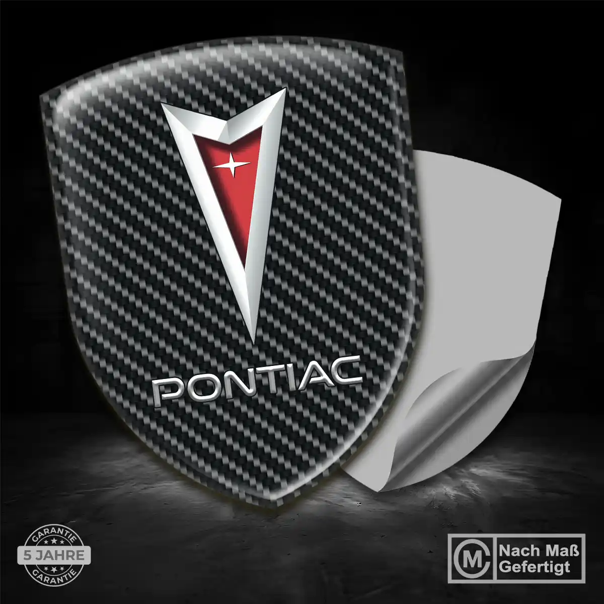 Pontiac Aufkleber 3D Gel Embleme Auto Stilvolles Design