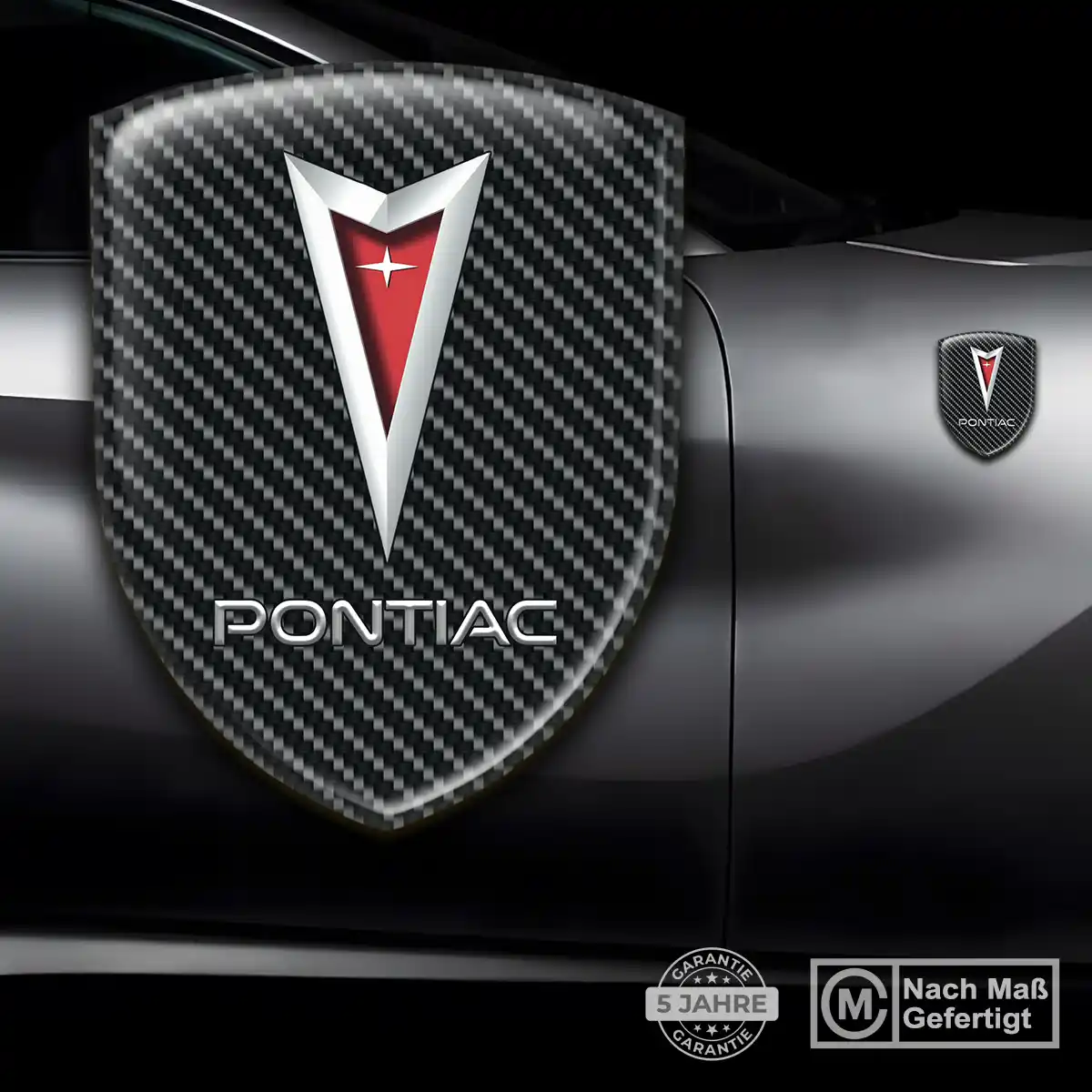 Pontiac Aufkleber 3D Gel Embleme Auto Stilvolles Design
