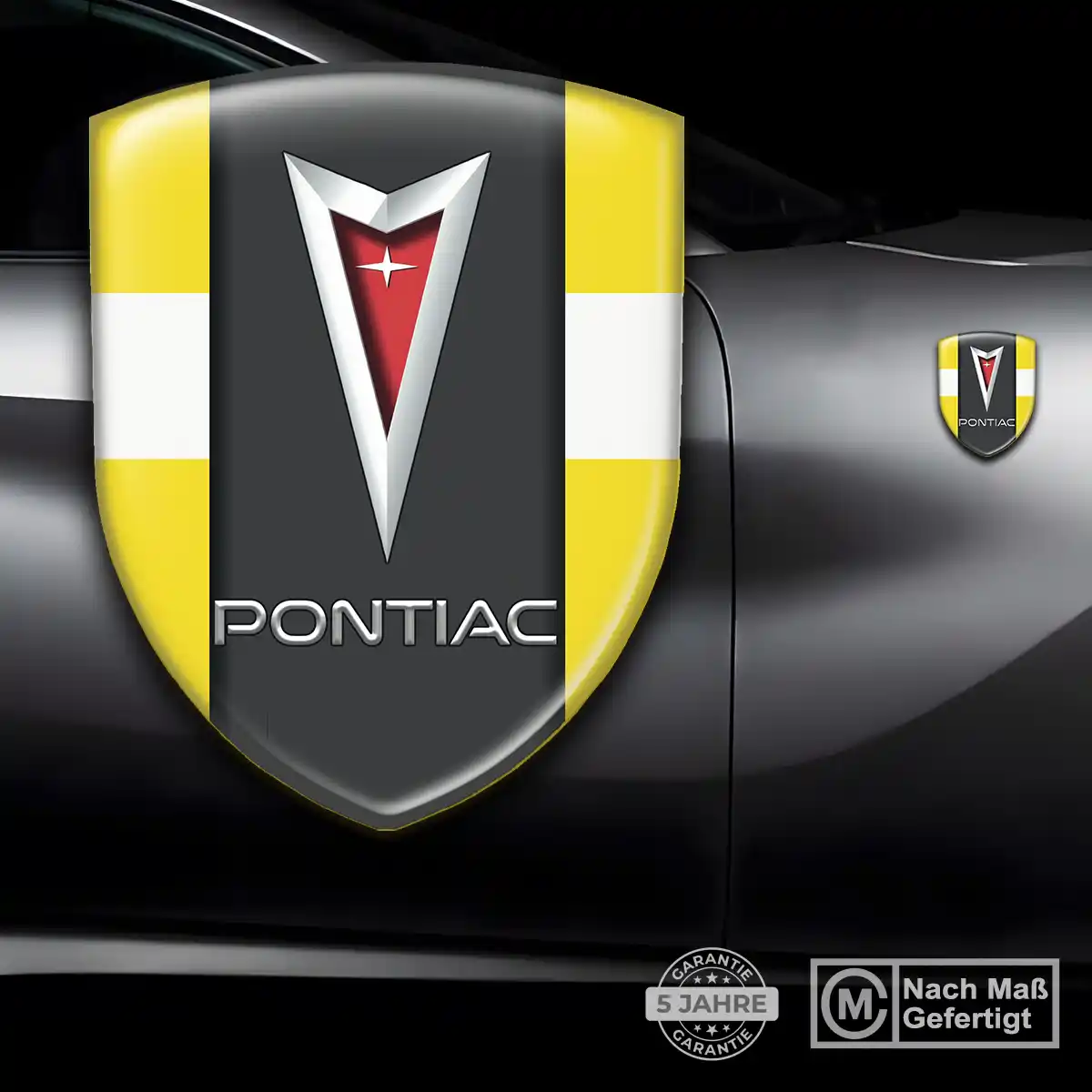 Pontiac Aufkleber 3D Gel Embleme Stilvolles Design
