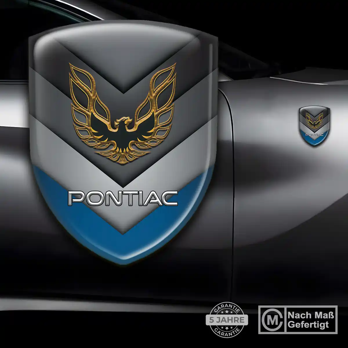 Pontiac Aufkleber 3D Gel Silikon Auto Hohe Qualität