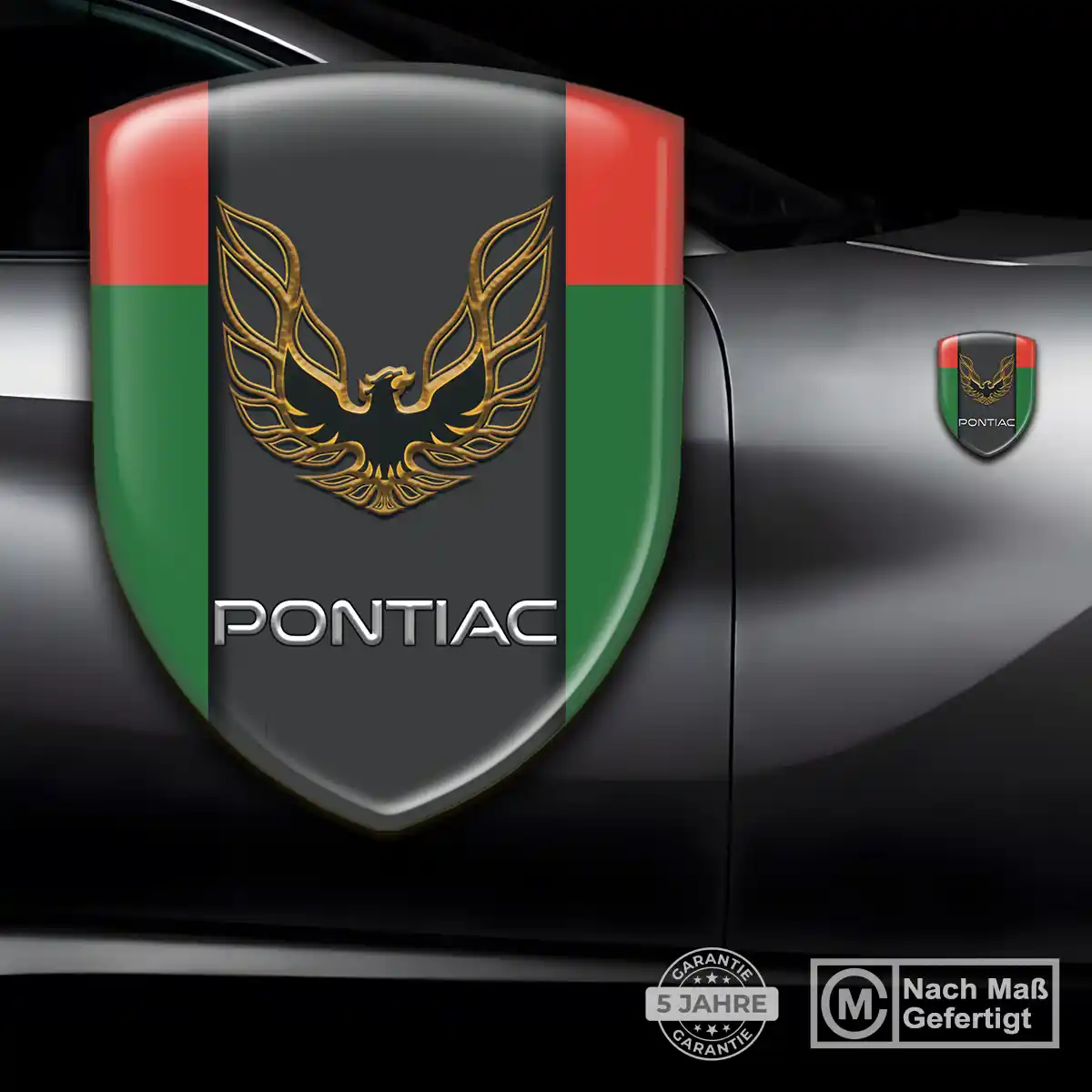 Pontiac Aufkleber 3D Gel Silikon Auto Stilvolles Design