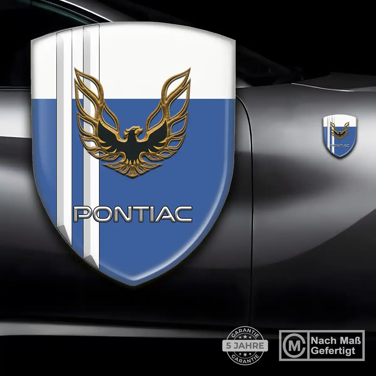 Pontiac Aufkleber 3D Gel Silikon Stilvolles Design