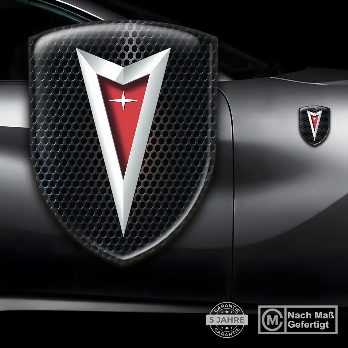 Pontiac Aufkleber 3D Gel Wappen Auto Hohe Qualität