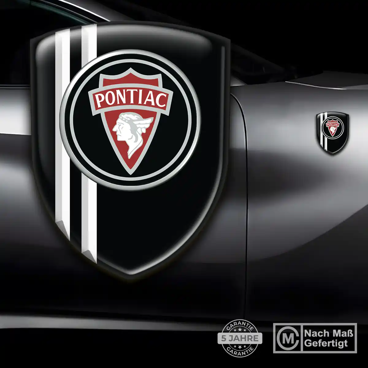 Pontiac Aufkleber 3D Gel Wappen Hohe Qualität