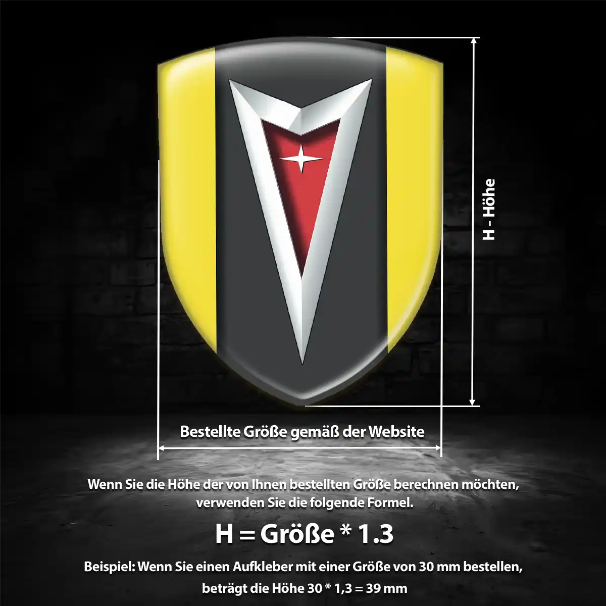 Pontiac Aufkleber Emblem Auto Hohe Qualität