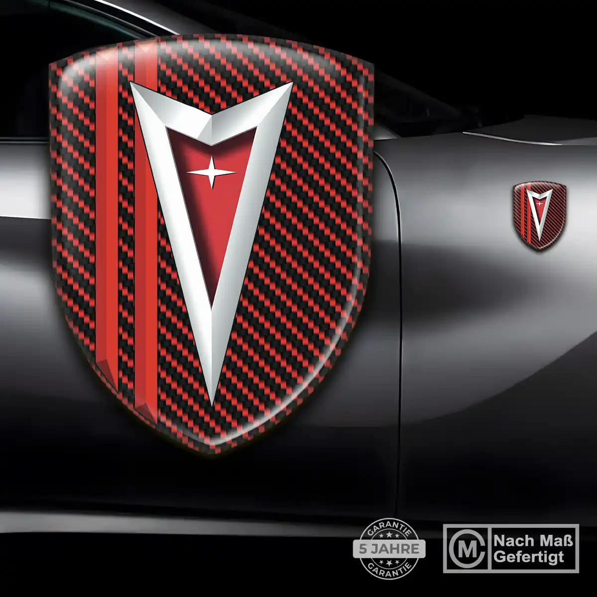 Pontiac Aufkleber Emblem Premium-Edition