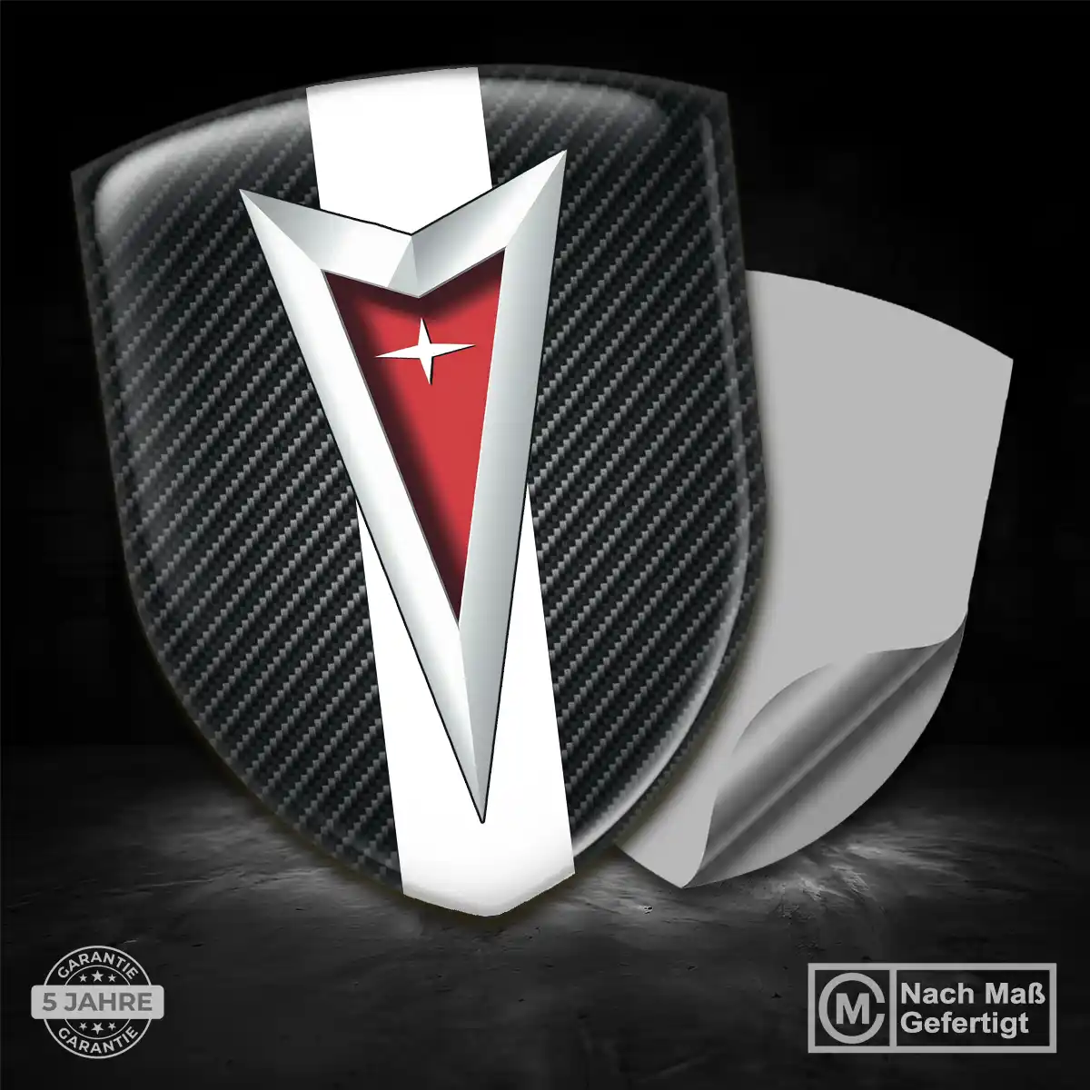 Pontiac Aufkleber Emblem Stilvolles Design