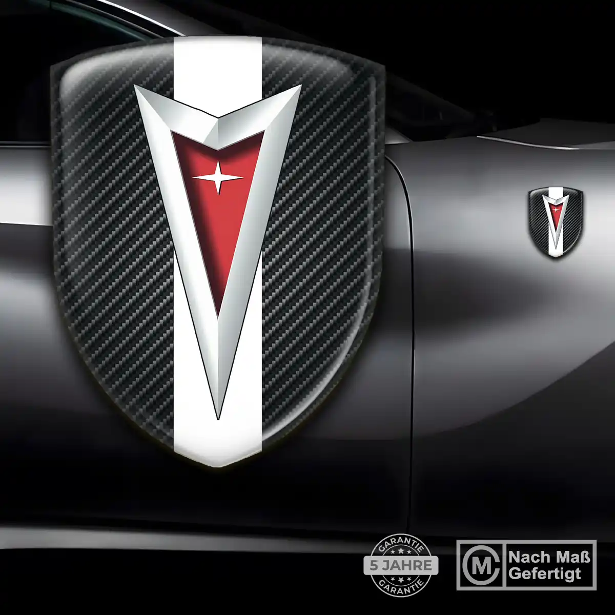 Pontiac Aufkleber Emblem Stilvolles Design