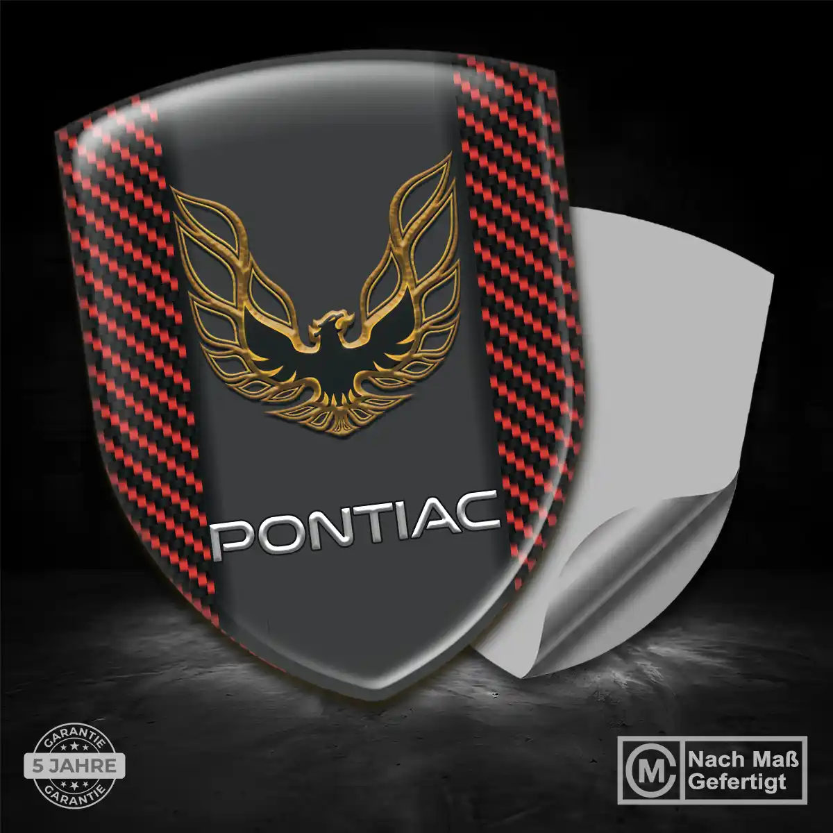 Pontiac Aufkleber Emblem Wappen Auto Stilvolles Design