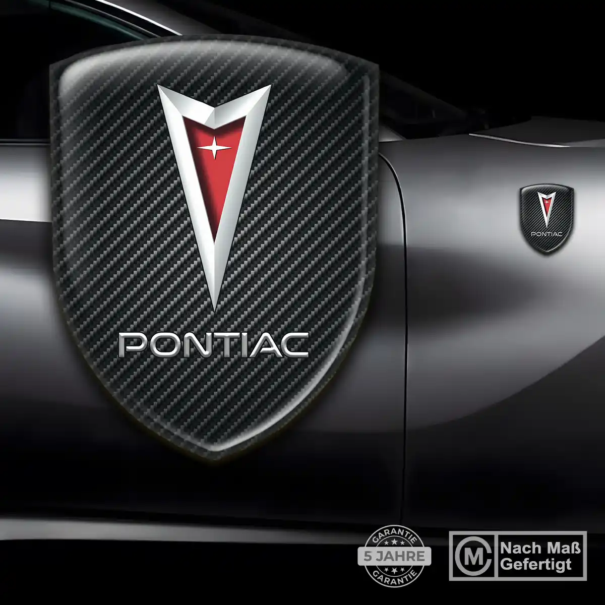 Pontiac Aufkleber Emblem Wappen Premium-Edition
