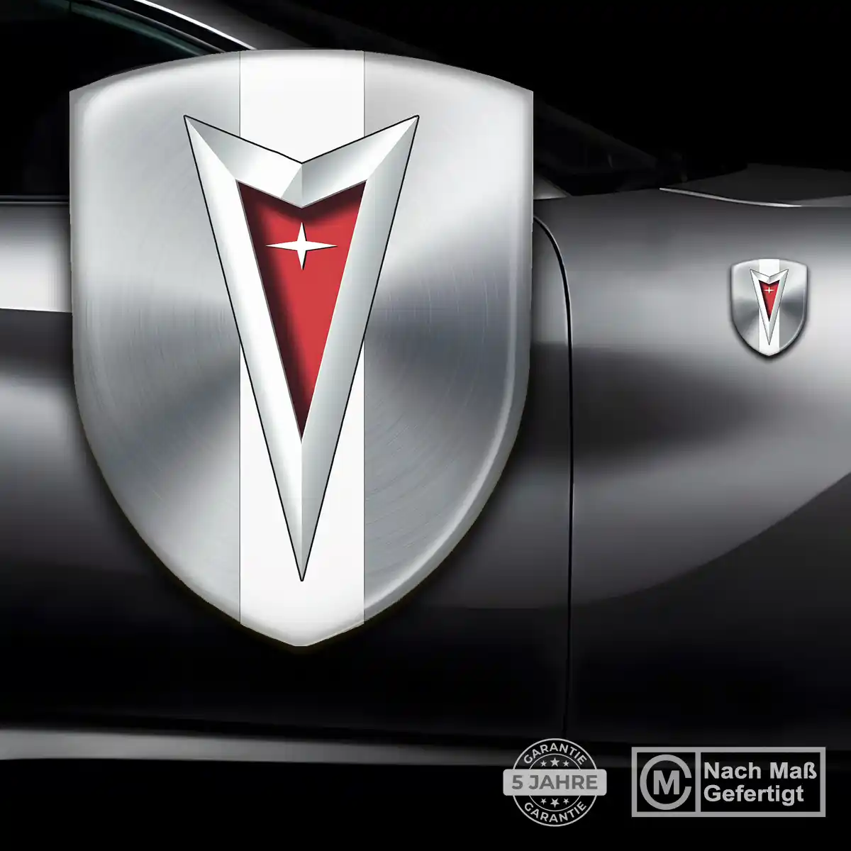 Pontiac Aufkleber Embleme Silikon Stilvolles Design