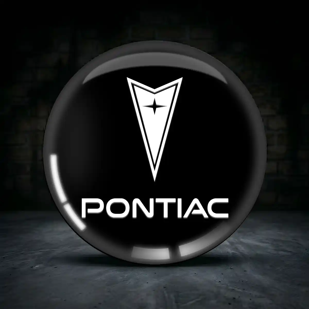 Pontiac Aufkleber Felgenemblem Silikon Premium-Edition