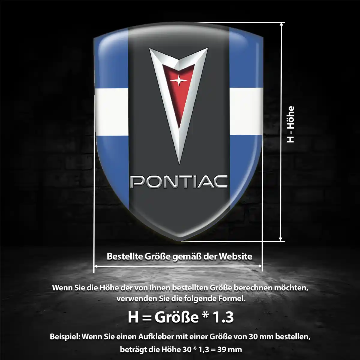 Pontiac Aufkleber Hohe Qualität