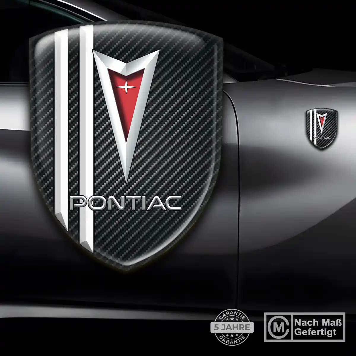 Pontiac Aufkleber Silikon Embleme Auto Hohe Qualität