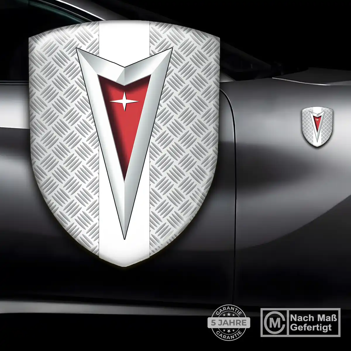 Pontiac Aufkleber Silikon Embleme Auto Stilvolles Design