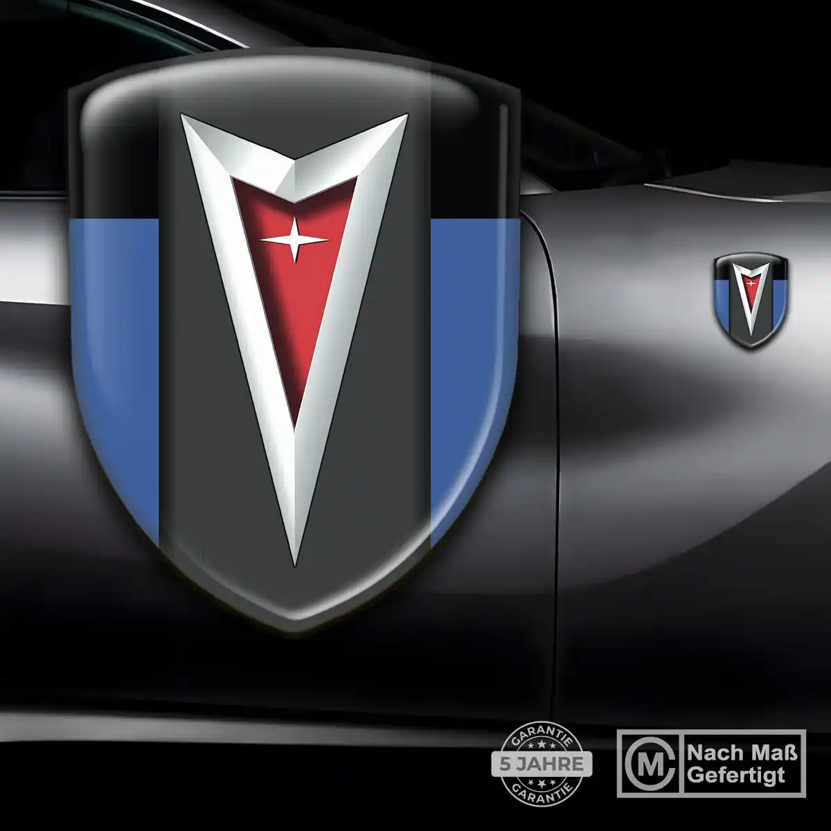 Pontiac Aufkleber Wappen Auto Stilvolles Design