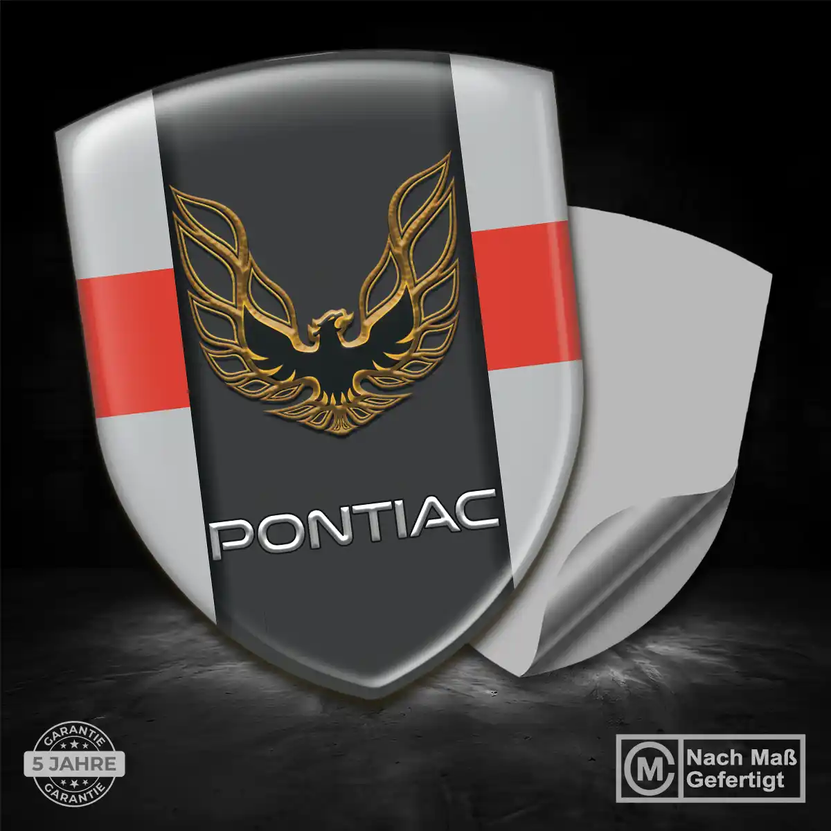 Pontiac Aufkleber Wappen Emblem Auto Stilvolles Design