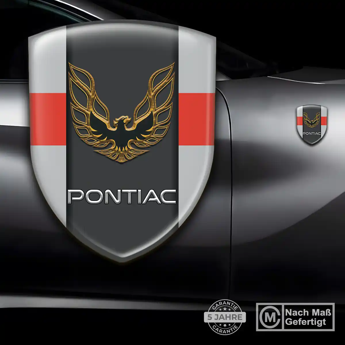 Pontiac Aufkleber Wappen Emblem Auto Stilvolles Design