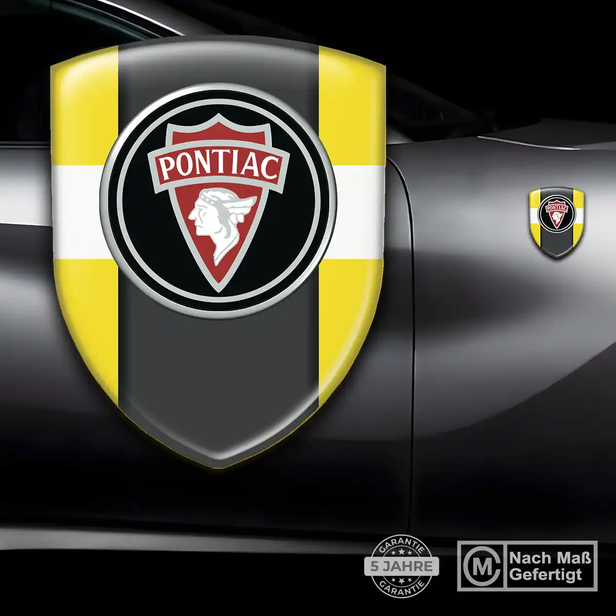 Pontiac Aufkleber Wappen Emblem Premium-Edition