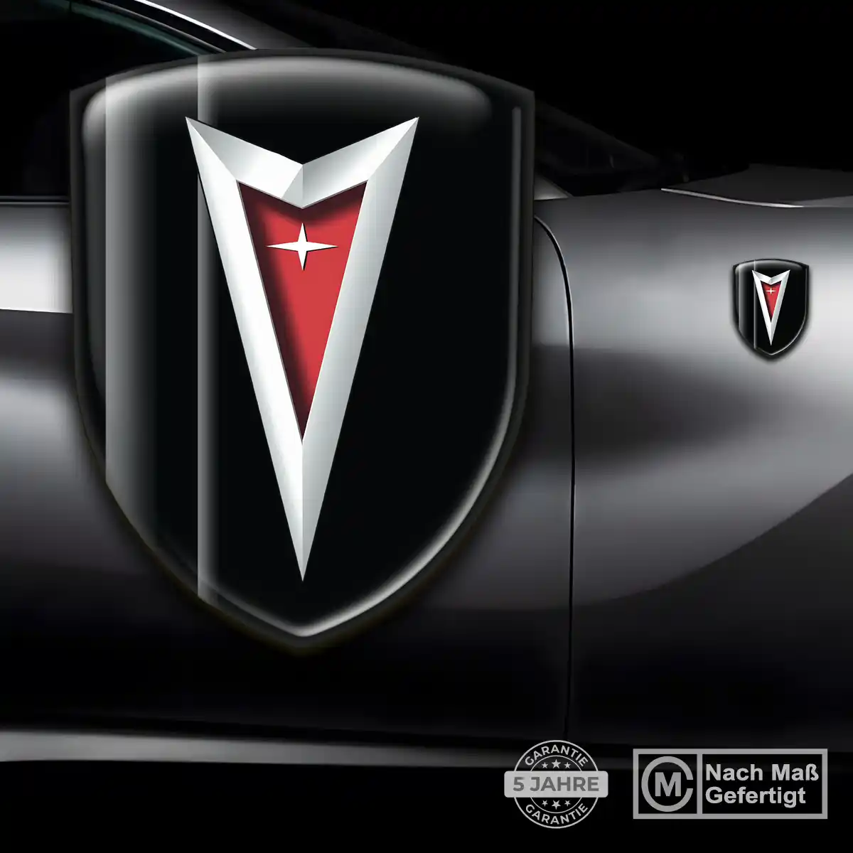 Pontiac Aufkleber Wappen Emblem Stilvolles Design