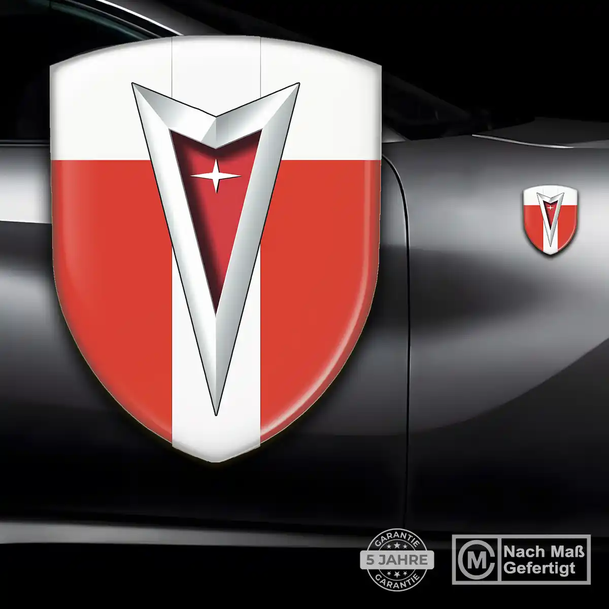 Pontiac Aufkleber Wappen Hohe Qualität