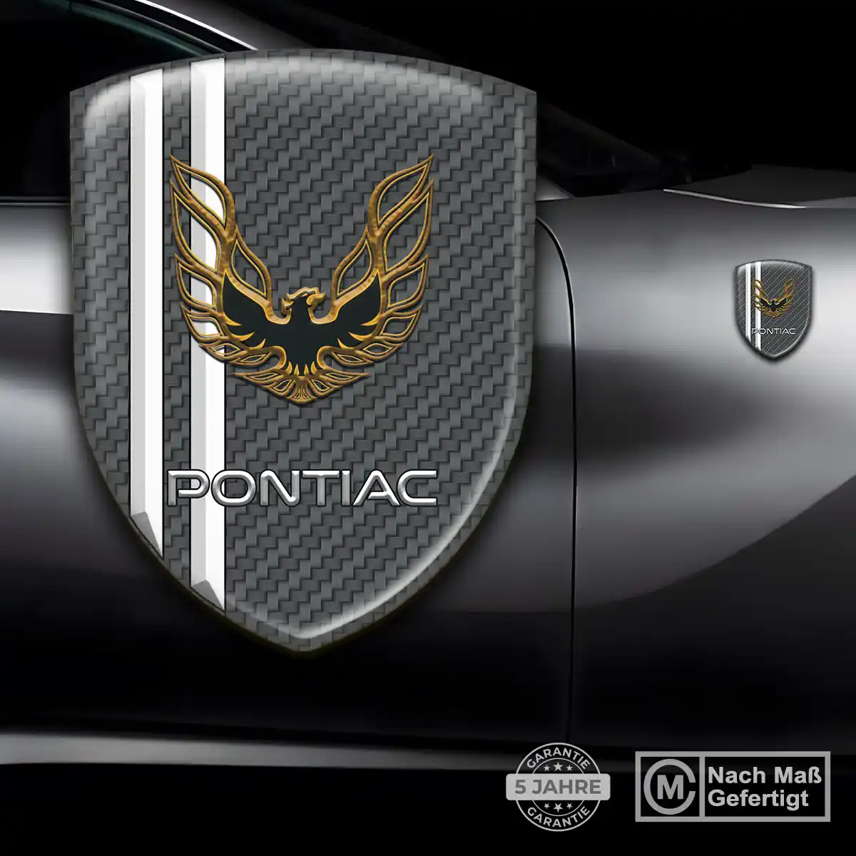 Pontiac Aufkleber Wappen Premium-Edition