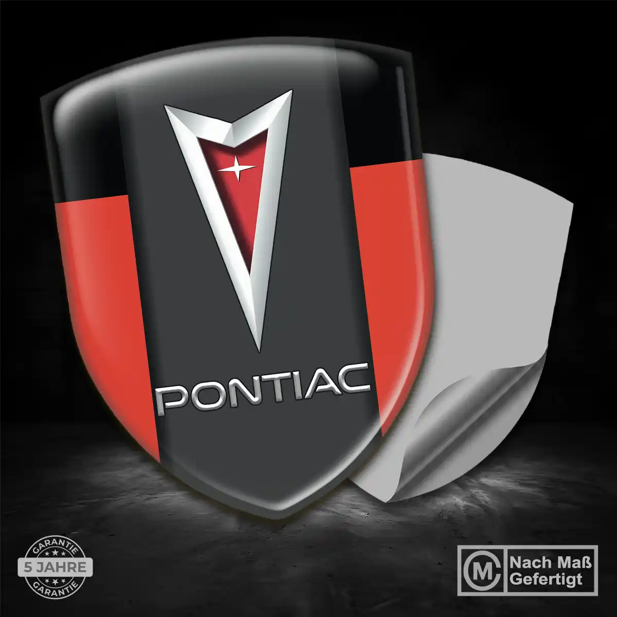 Pontiac Emblem Aufkleber Stilvolles Design