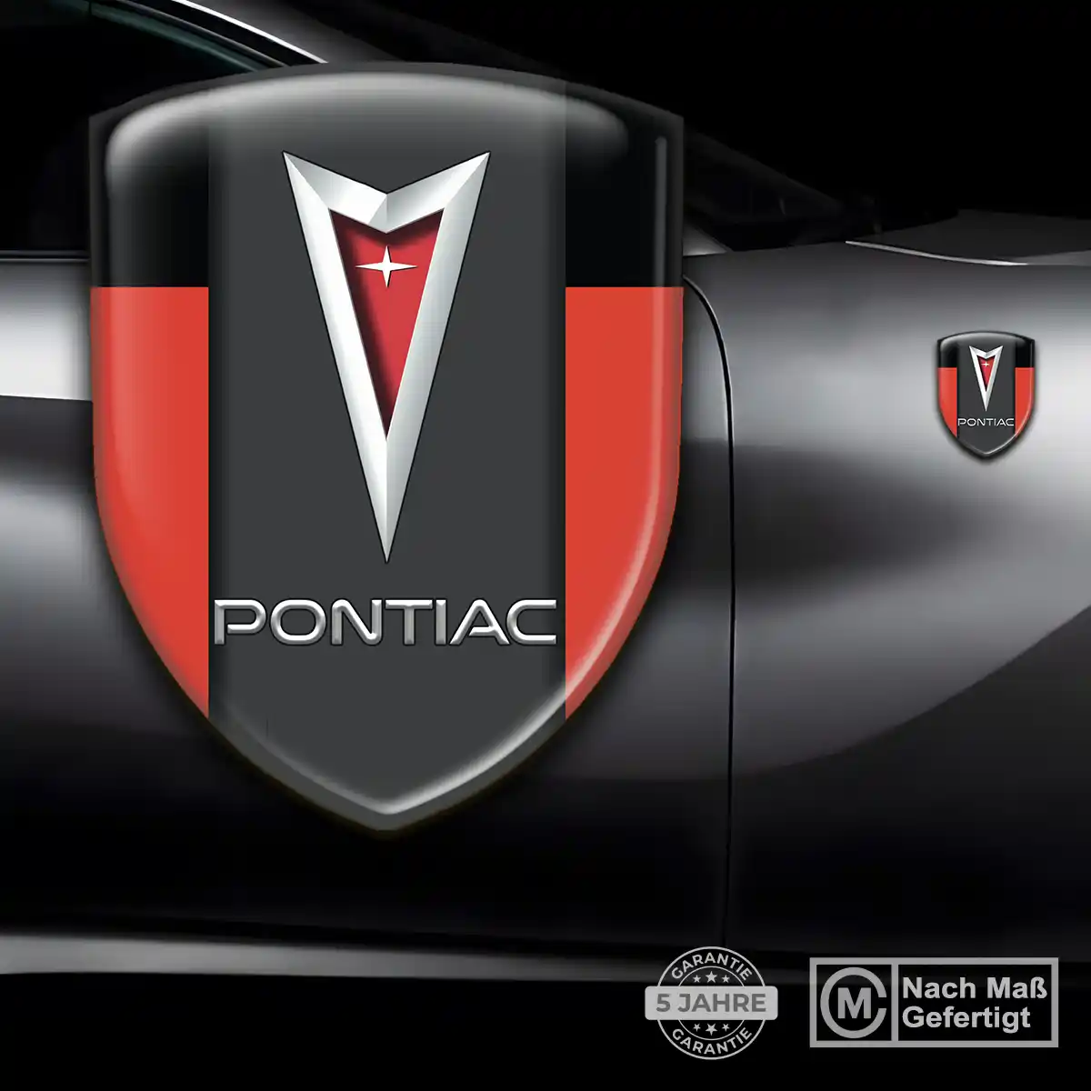 Pontiac Emblem Aufkleber Stilvolles Design