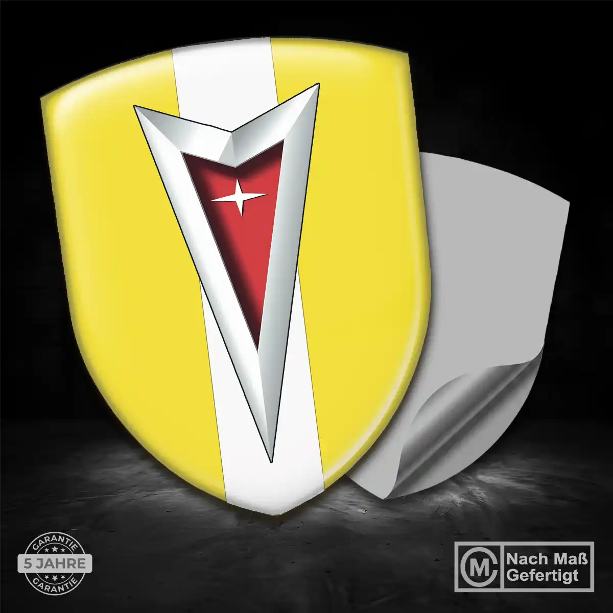 Pontiac Emblem Aufkleber Wappen Auto Stilvolles Design