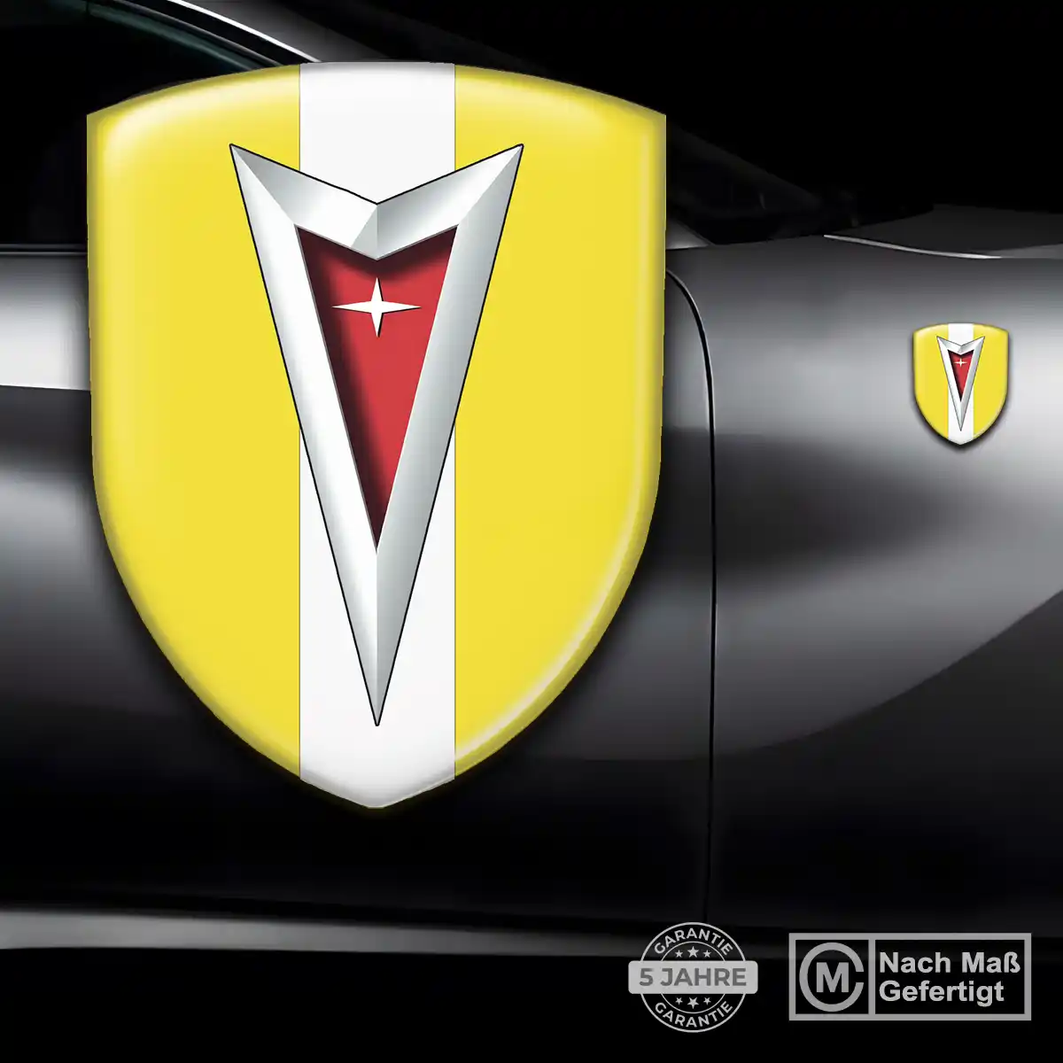 Pontiac Emblem Aufkleber Wappen Auto Stilvolles Design