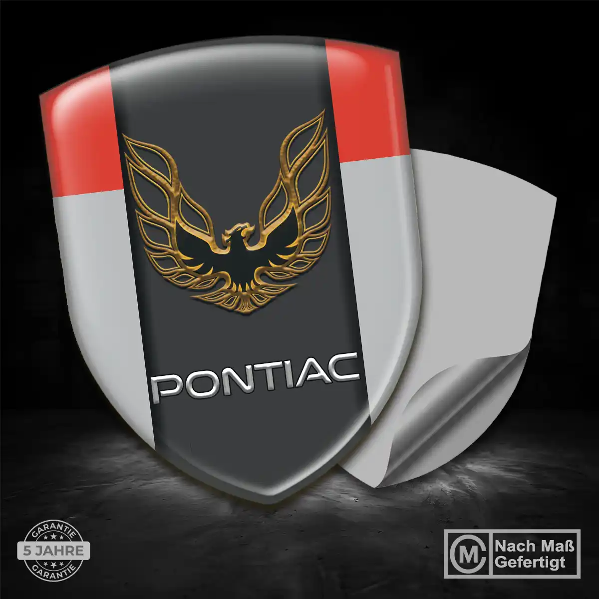 Pontiac Emblem Aufkleber Wappen Hohe Qualität