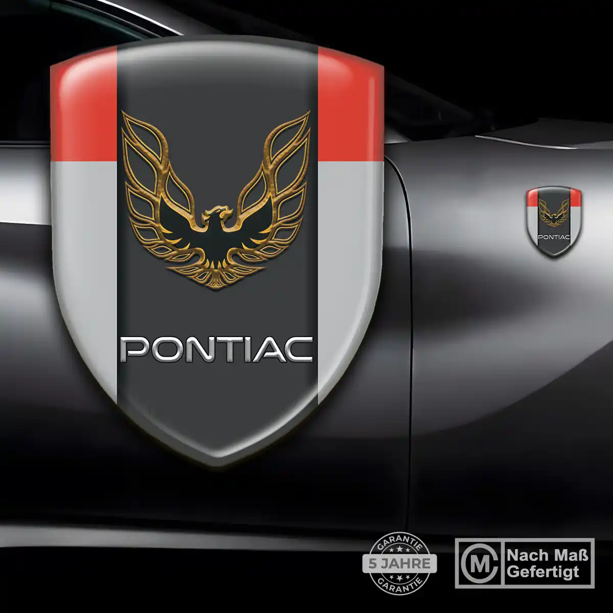 Pontiac Emblem Aufkleber Wappen Hohe Qualität